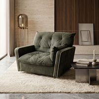 Fauteuil simple de style Wabi Sabi moderne, motif géométrique, fauteuil pivotant rembourré pour la maison