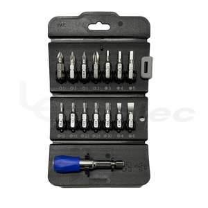 Juego de 15 brocas de 1/4 "con diseño plegable triangular para uso doméstico y en talleres de reparación - Product Image 1