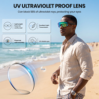Lunettes de soleil Bluetooth sportives à oreilles libres pour les vacances à la plage, le VTT, appels et lecture de musique – Nouvelles lunettes intelligentes Bluetooth 5.3 pour l'extérieur