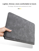Nouvelle housse de protection pour ordinateur portable/ordinateur en cuir PU imperméable, portable, souple, pour voyage, 13,3 14,1 15,4 Mac 16 pouces