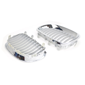 Rejilla delantera para parachoques BMW E60, cromada, de plástico ABS, para la serie 5 de 2003 a 2009, pieza de actualización, número de pieza 51712155446 - Product Image 3