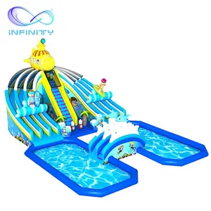 Thương Mại Inflatable Công Viên Nước Inflatable Sân Chơi Nước Inflatable Trò Chơi Nước Cho Người Lớn