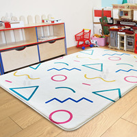 Tapis de jeu extra large imprimé coloré et doux pour enfants, tapis de jeu pour enfants, tapis de chambre pour enfants et tout-petits
