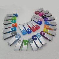 Memoria USB Personalizada 2.0 3.0 Giratoria con Logotipo de Marca, Unidad Flash USB Promocional, Memoria USB para Windows 10