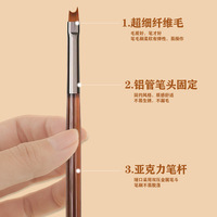 2024 outils d'art des ongles pointe de cristal tige de forage brosse à ongles peau morte à Double tête