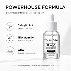 全新护肤精华液自有品牌 BHA 抗痘精华液 AHA+烟酰胺水杨酸保湿平衡控油净化毛孔面部精华液 - Product Image 4