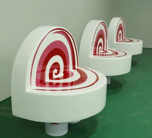 Canapé-lit d'extérieur pour enfants à thème dessin animé Fauteuil de salon et tabouret de style jambe d'éléphant. Couleur au choix. Revêtement rembourré en option - Product Image 2