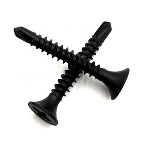 สกรูยึดผนังยิปซัมแบบเจาะเอง หัวแตร  ชุบฟอสเฟตสีดำ เกลียวละเอียด - Product Image 3