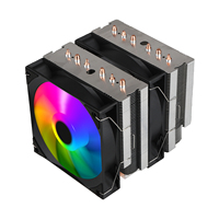 ESGAMING-Ventilateur de refroidissement à air pour processeur, 6 caloducs purs, 12cm, pour ordinateur PC