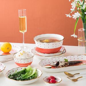 Service de table de luxe en porcelaine à design personnalisé pour restaurants, comprenant bols, assiettes et vaisselle en porcelaine fine (Bone China) - Product Image 2