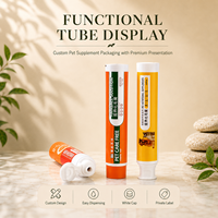 Tube de dentifrice en aluminium plastique laminé ABL, écologique, logo personnalisé, 120 ml, conteneur vide rechargeable, bouchon à vis