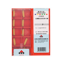 Outils de coupe CNC JXJTC QCMB020002N-GM, fraises en carbure de tungstène, plaquettes de fraisage de forme carrée, revêtement PCD/PVD, HRC 50-60, 0,1-0,5 mm