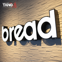 Letras de Canal 3D de Acero Inoxidable Cepillado con Luz LED de Neón, IP65 Impermeables, Personalizables, para Decoración de Fachadas de Tiendas