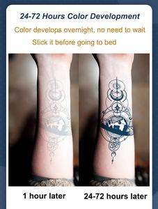 Offre Spéciale Imperméable À L'eau Longue Durée Tatouages temporaires Pochoir Corps Art <span class=keywords><strong>Bras</strong></span> Poitrine Jambe Épaule Autocollants De Tatouage Pour fille Hommes Femmes - Product Image 6