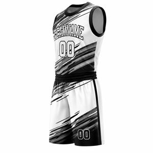 Unisex Basketball Uniform Customized Personalized Sublimation Printed 100% <b>Polyester</b> Breathable Sleeveless <b>Shirts</b> Tops Custom - Product Image 2