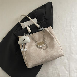 女式大容量包<span class=keywords><strong>2026</strong></span>新款时尚单肩包通勤学生手提包带链条 - Product Image 6