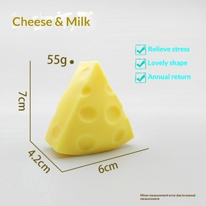 Giocattolo Antistress a Forma di Formaggio, Divertente Pallina da Spremere per Alleviare l'Ansia, Novità per l'E-commerce Globale - Product Image 6