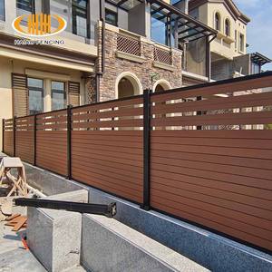 Taille personnalisée Clôture de jardin en Wpc <span class=keywords><strong>Pergola</strong></span> extérieure poteau en aluminium Clôture en Wpc 20mm Clôture en Wpc extérieure pour arrière-cour - Product Image 3