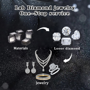 Étape coupe hpht cvd diamants de laboratoire 0.2ct -0.5ct def vs trapèze coupe diamant conique trapèze diamants de laboratoire en vrac - Product Image 6