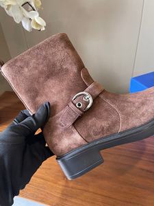 Bottes de luxe haut de gamme de la série SW, nouvelle marque populaire, best-seller, avec bout rond, talons épais et hauteur de la cheville - Product Image 4