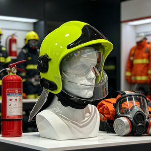 <span class=keywords><strong>Casque</strong></span> <span class=keywords><strong>de</strong></span> <span class=keywords><strong>pompier</strong></span> à suspension antichoc, résistant aux hautes températures, pour la sécurité des sapeurs-pompiers - Product Image 1