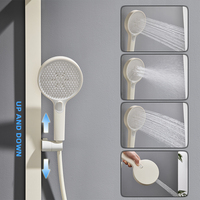 Luxe bain douche mitigeur robinet Led affichage numérique salle de bain pluie pommeau de douche ensemble haute pression 4 fonctions en acier inoxydable