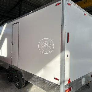 Remorque de toilettes portable de luxe en acier moderne sur mesure avec douche pour le camping en plein air - Product Image 1