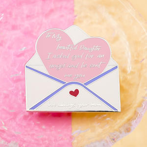 Herstellung von Anstecknadeln: Liebesbrief-Umschlag-Brosche, Süßes Metallgeschenk, Individueller Hartemaille-<span class=keywords><strong>Pin</strong></span> - Product Image 2