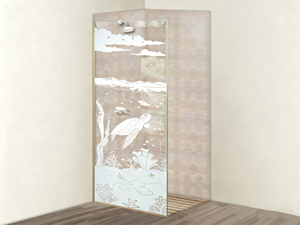 Mampara de Ducha de Vidrio Templado Ajustable, <span class=keywords><strong>con</strong></span> Perfiles para Paredes Irregulares, sin Marco, Elegante, Impermeable, para Apartamento - Product Image 4