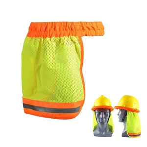 Protection UV pour le cou, <span class=keywords><strong>casque</strong></span> de sécurité haute visibilité, écran solaire en maille, équipement de protection pour <span class=keywords><strong>casque</strong></span> de chantier - Product Image 2