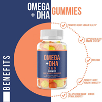 Gummies de Vitamine C, DHA, Oméga 3, 6, 9 à Marque Blanche pour Soutenir la Santé du Cerveau, du Cœur et du Système Immunitaire des Adultes et des Enfants
