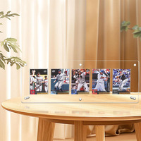 Maßgefertigter Acryl-Magnetrahmen, Tischaufsteller für Bewertete Sammelkarten, Sportkarten & Mini-Fotos