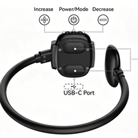 Masseur de cou portable rechargeable par USB à microcourant, appareil intelligent de bien-être à 6 modes pour la relaxation quotidienne et les soins apaisants