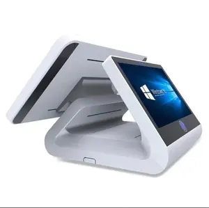 Cheap Dual screen Machine pos all in one system terminal restaurant touch screen plastic cash register