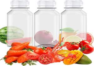 批发宠物透明150毫升/250毫升/350毫升/500毫升平板牛奶塑料空水瓶 - Product Image 3