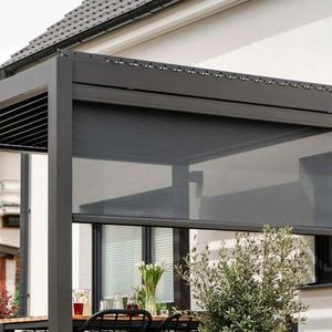Stores à enrouleur Zip Track avec <span class=keywords><strong>manivelle</strong></span> pour patio extérieur, solution d'ombrage coupe-vent - Product Image 5