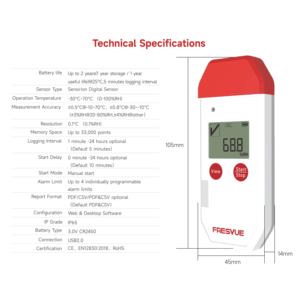 Capteur numérique LCD haute précision, communication USB, indice IP65, garantit des performances stables en termes <span class=keywords><strong>de</strong></span> <span class=keywords><strong>température</strong></span> et d'humidité, 4 programmes programmables - Product Image 4