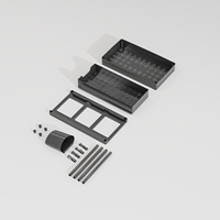 Verstelbaar plastic dubbelwandig opbergrek multifunctionele gootsteenorganizer keuken badkamer woonkamer plank