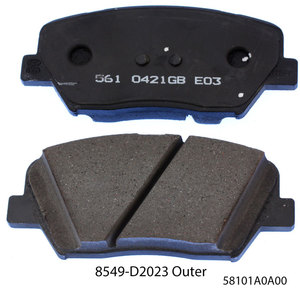 Pastillas de Freno Semimetálicas y Cerámicas Nuevas al por Mayor, 100% Probadas, zhonghua V7 Alltour Peugeot 405 para Akebono - Product Image 6