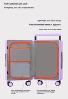 KaMaiEr 2026 Nouveau modèle de valise PC 507 unisexe 20-26 pouces, compatible cabine, multifonction, 4 roues, serrure TSA, grande capacité