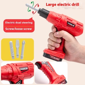 Ensemble de boîte à outils pour enfants Play House Tournevis pour bébé et <span class=keywords><strong>perceuse</strong></span> électrique Scie pour kit d'outils pour enfants Idéal pour garçons et filles - Product Image 4