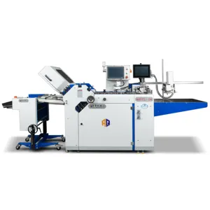 Mesin pembuat kertas A2 tingkat lanjut pencetakan farmasi memasukkan folder kertas mesin lipat dengan 6 kantong