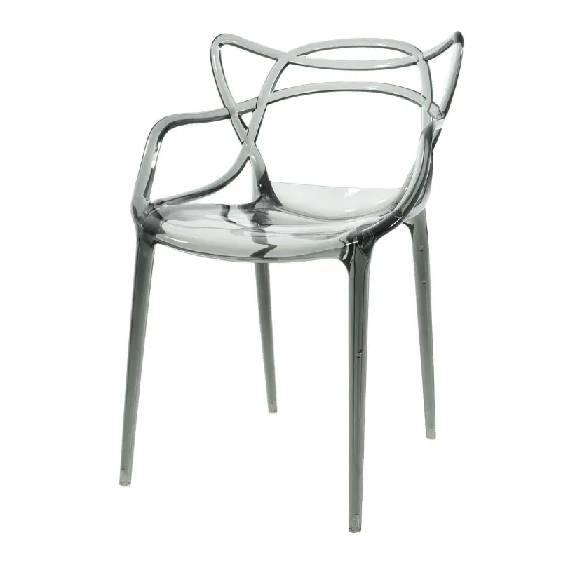Modern Web Pc Pp Plastic Chair Transparency Stacking Outdoor Clear Dining Chair Master Chair PC-936
