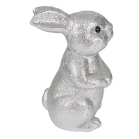 Argent Polystyrène Longue Oreille Lapin En Peluche Poupée Animal Jouet Cadeau D'anniversaire Lapin Ours Chien Jouets Pâques Enfants Décoration