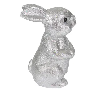 In polistirolo argento a orecchio lungo coniglietto peluche giocattolo animale regalo di compleanno coniglio orso cane giocattoli pasqua decorazione per bambini