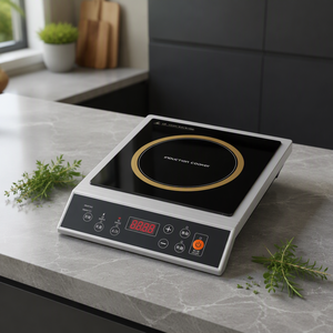 <span class=keywords><strong>Placa</strong></span> de <span class=keywords><strong>Inducción</strong></span> Portátil de 3500W, Un Solo Fuego, Compacta, con Panel de Vidrio Microtile, 220V, para Uso en el Hogar y la Oficina - Product Image 2