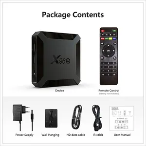 X96 Max Mini Plus Android Ott TV Box Fabricante Atacado OEM Custom Firmware OTA Update Tvbox X96Q PRO Android Smart TV Box