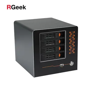 RGeek NAS04A 4托架热插拔服务器准系统大存储机架式机箱NAS业务网络文件存储服务器