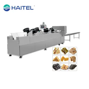 Commercial Multifunctional PLC Automatic Peanut Sesame Candy Snack Bar Making Cutting Machine