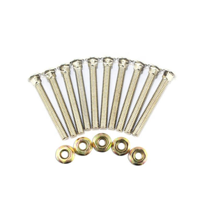 Vis et écrous en fer 4*30MM pour mécanisme d'accepteur de pièces de monnaie, pour utilisation dans les jeux de divertissement en anglais - Product Image 1